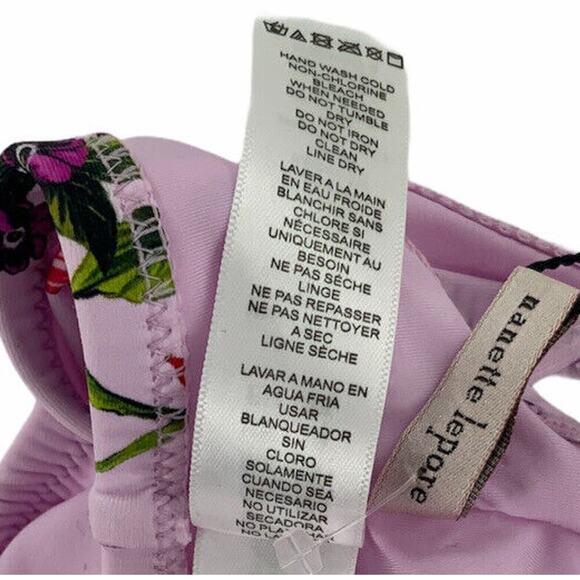 Nanette Lepore Victorian Floral Enchantress Bikini Top Set Size 6 Charmer Bottom - Picture 6 of 10